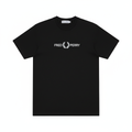 Fred Perry Black T-Shirt White Background