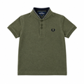 Fred Perry Kids Polo Olive – weißer Hintergrund