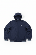 Fred Perry Navy Hooded Jacket White Background