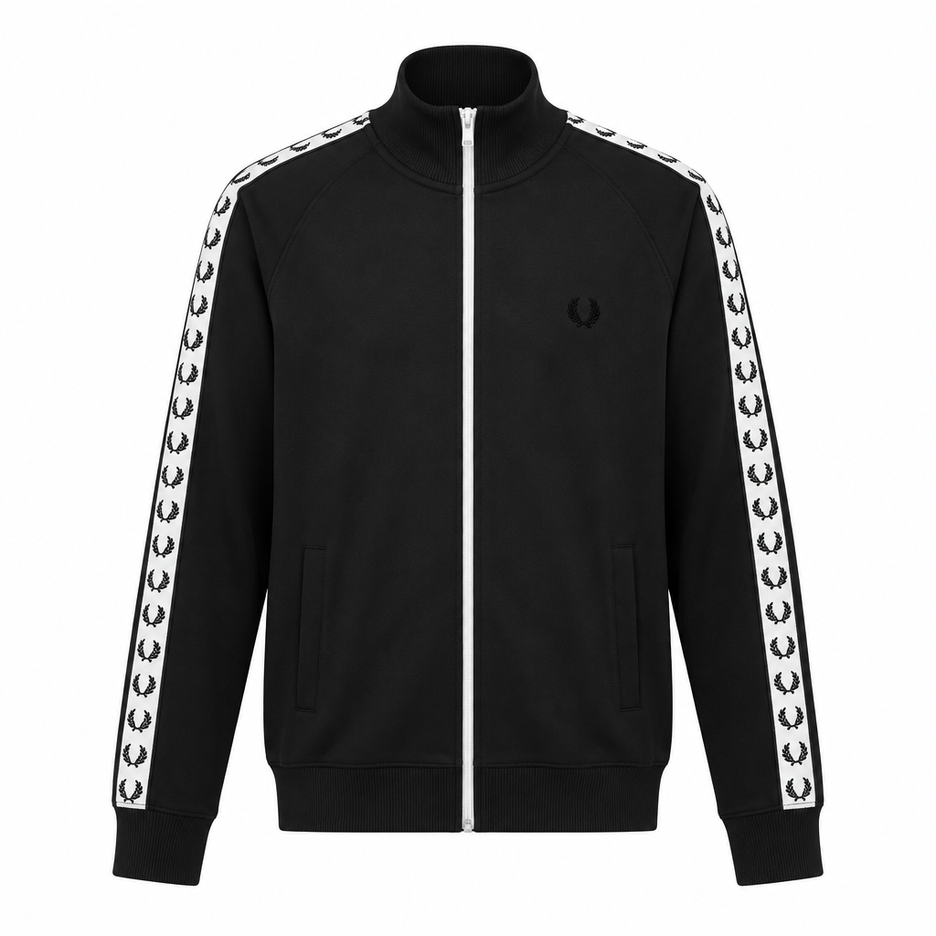 Fred Perry Track Jacket schwarz