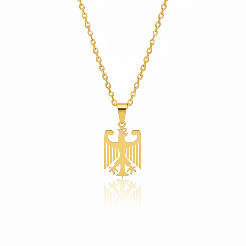 Deutschland Kette Edelstahl | Silber & Gold | 45cm