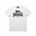 Lonsdale White T-Shirt White Background
