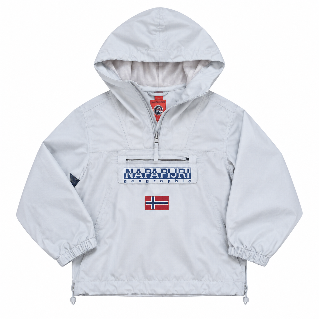 Napapijri Kids Anorak Grau – weißer Hintergrund
