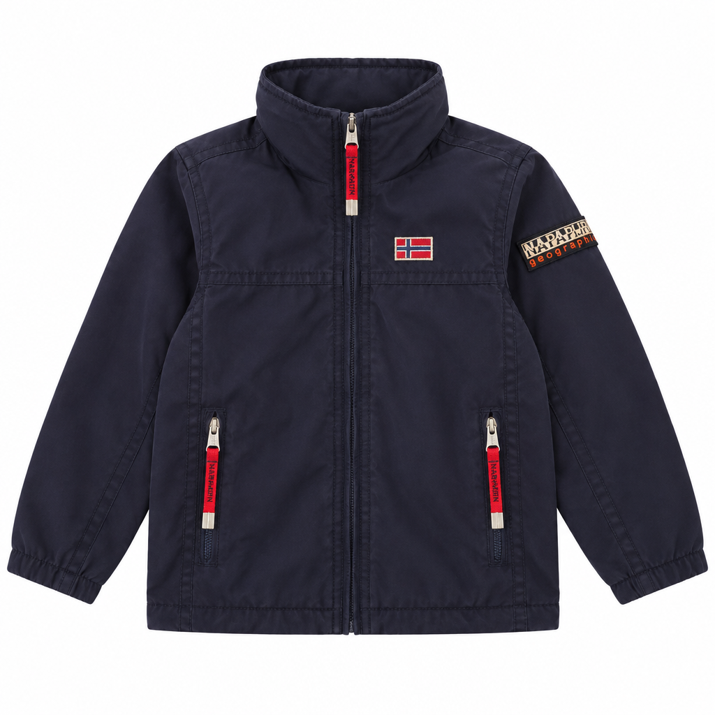 Napapijri Kids Jacke Navy – weißer Hintergrund