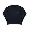 Navy Sweatshirt auf weißem Hintergrund