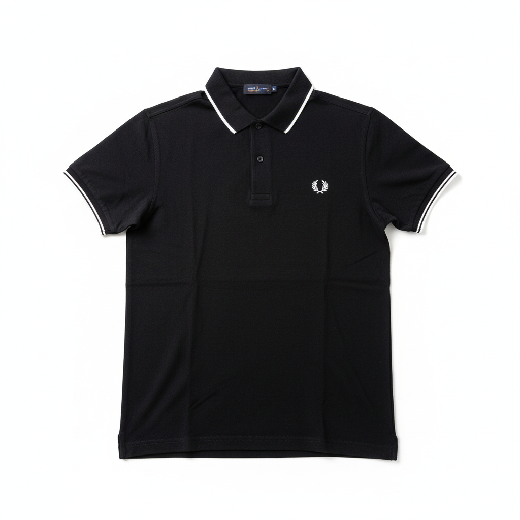 Polo-Shirt auf weißem Hintergrund