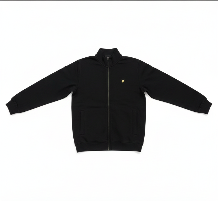 Schwarze Zip-Jacke Produktbild