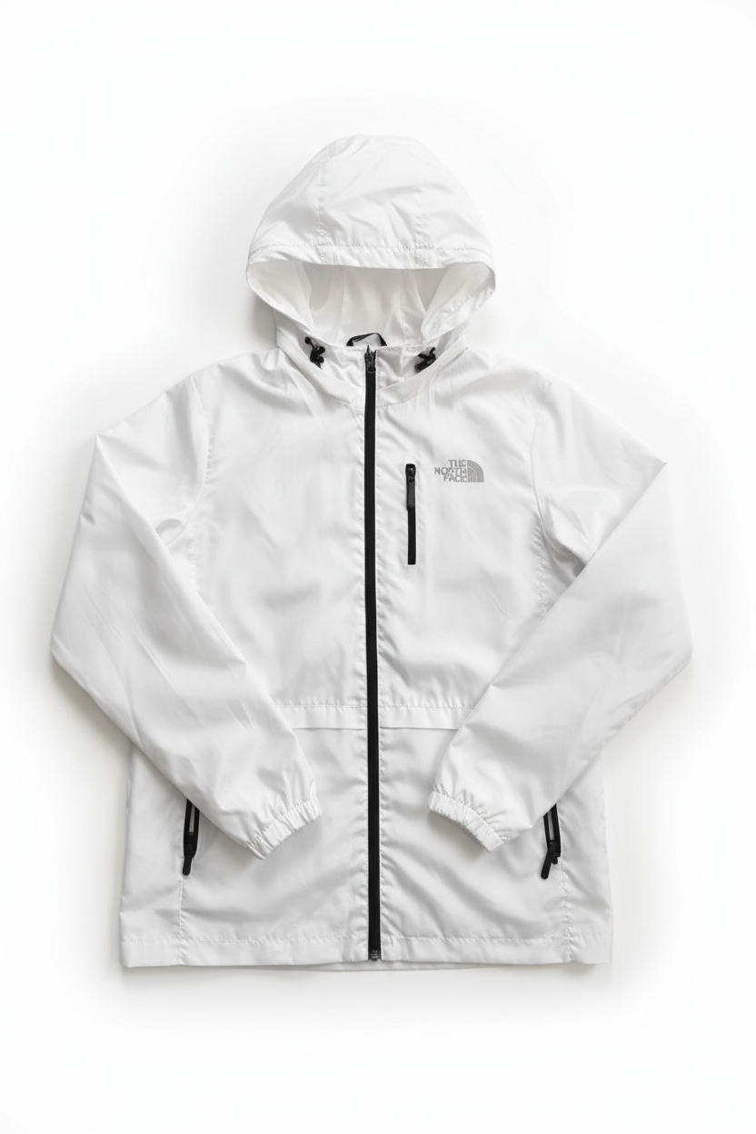 Weiße Windjacke Produktbild